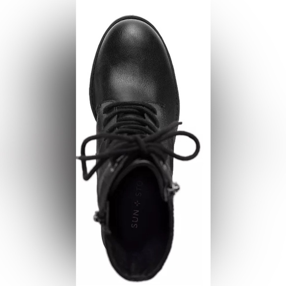 Women's Sheilaa Lace-Up Zip Lug Combat Booties, - Picture 8 of 10